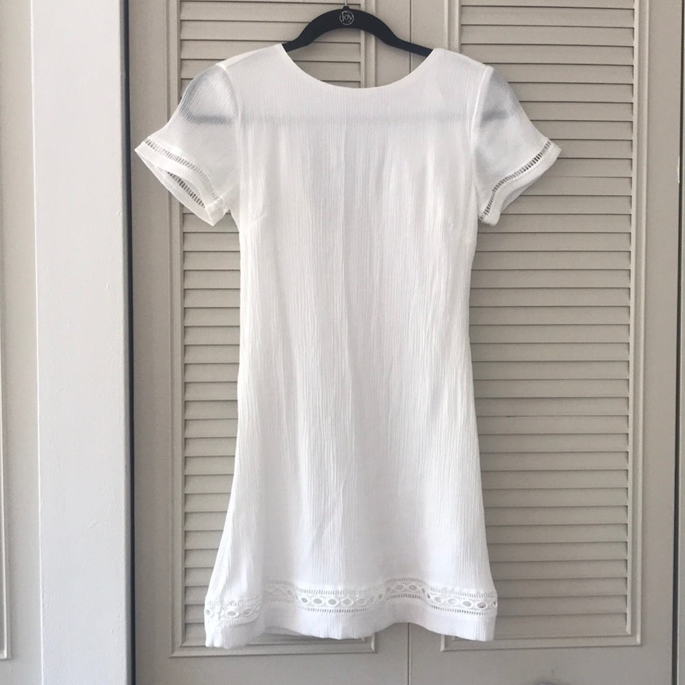Lulus Perfect Time White Shift Dress